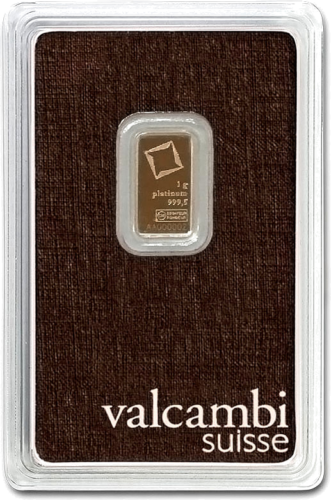 Valcambi 1g Platinum Bar