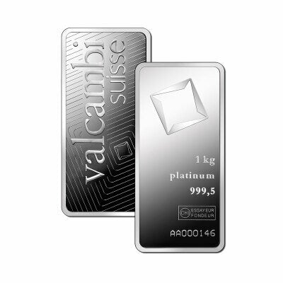 Valcambi 1kg Platinum Bar .9995