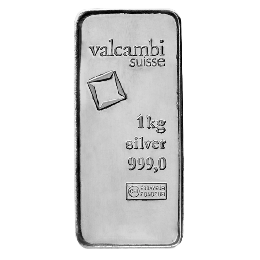 Valcambi 1kg Cast Silver Bar