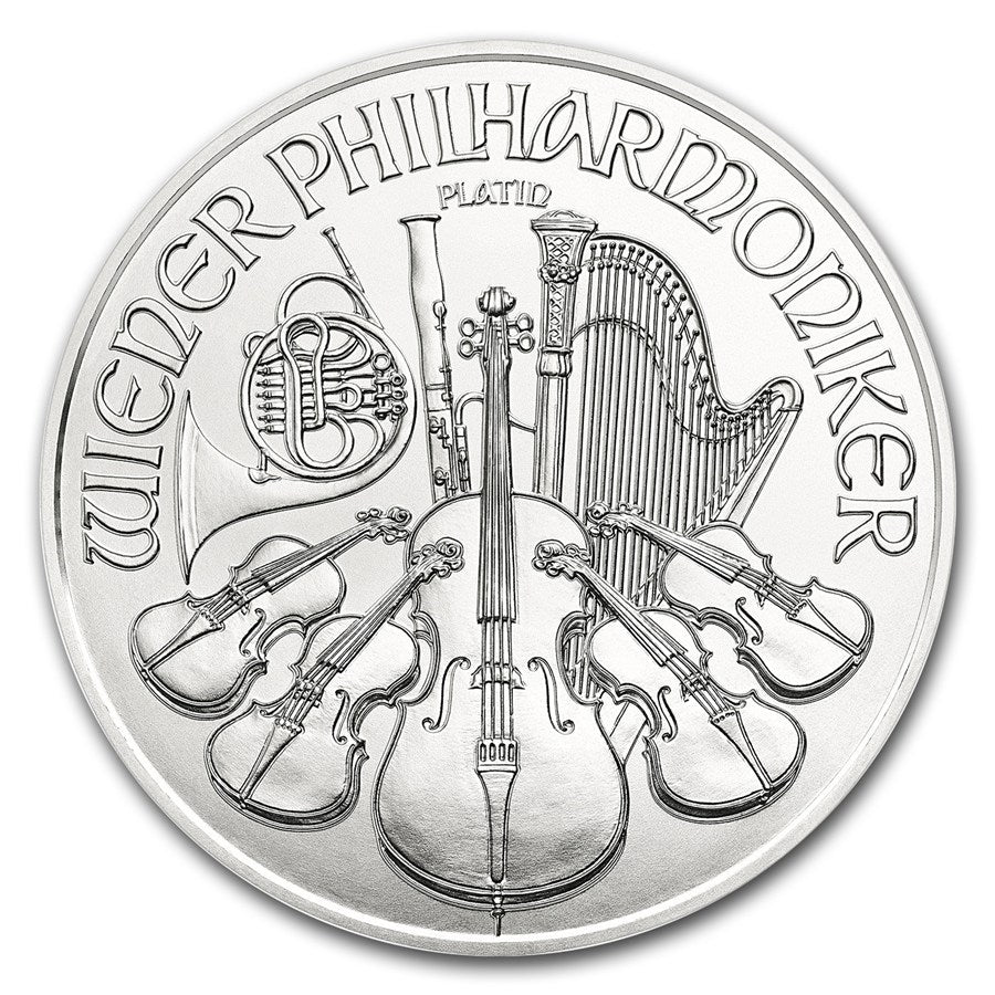 1 oz Fine Platinum Philharmonic Coin 999.5 - Mixed Years