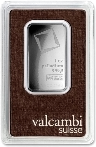 Valcambi 1 oz Palladium Bar