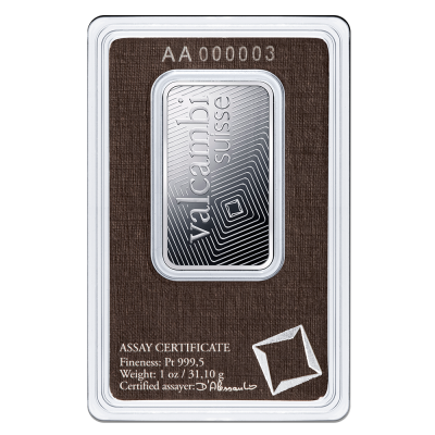 Valcambi 1 oz Platinum Bar