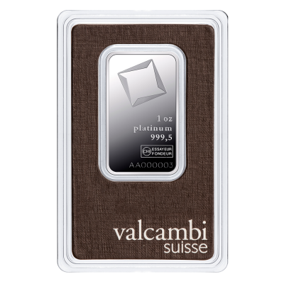 Valcambi 1 oz Platinum Bar