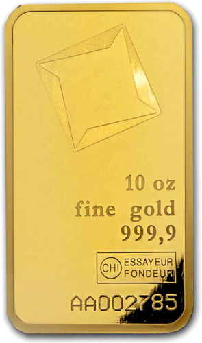 Valcambi 10oz Fine Investment Gold Bar