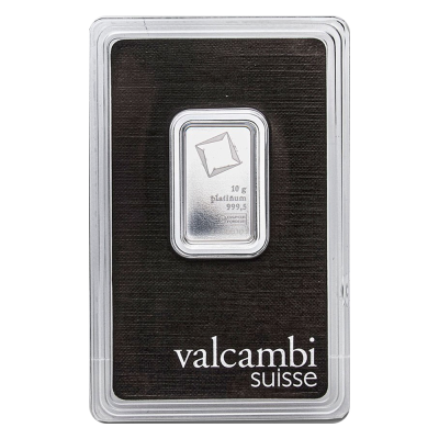 Valcambi 10g Platinum Bar .9995