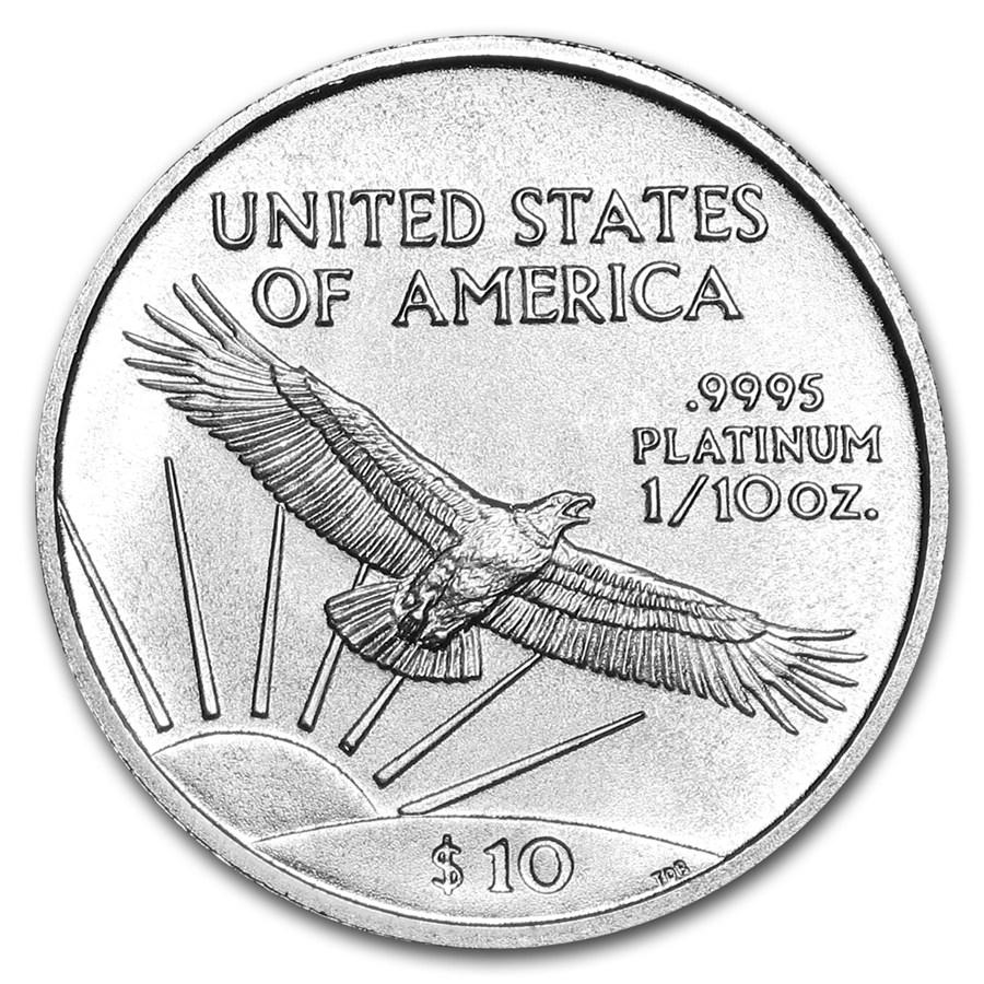 1/10 oz Fine Platinum Coin 999.5 - American Eagle Mixed Years