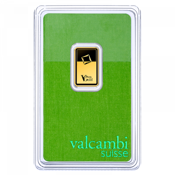 Valcambi 2.5g Fine Green Gold Bar | Ethical Gold | .999