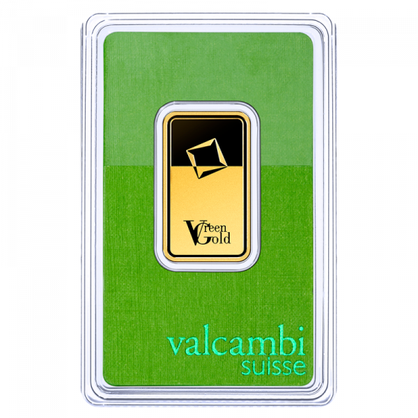 Valcambi 20g Fine Green Gold Bar | Ethical Gold | .999