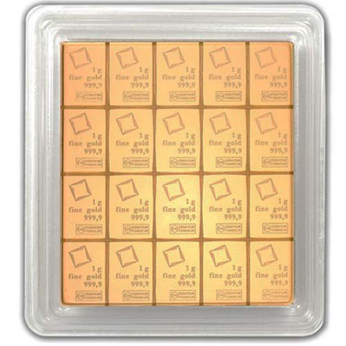 Valcambi 20g Gold CombiBar (20 x 1g)