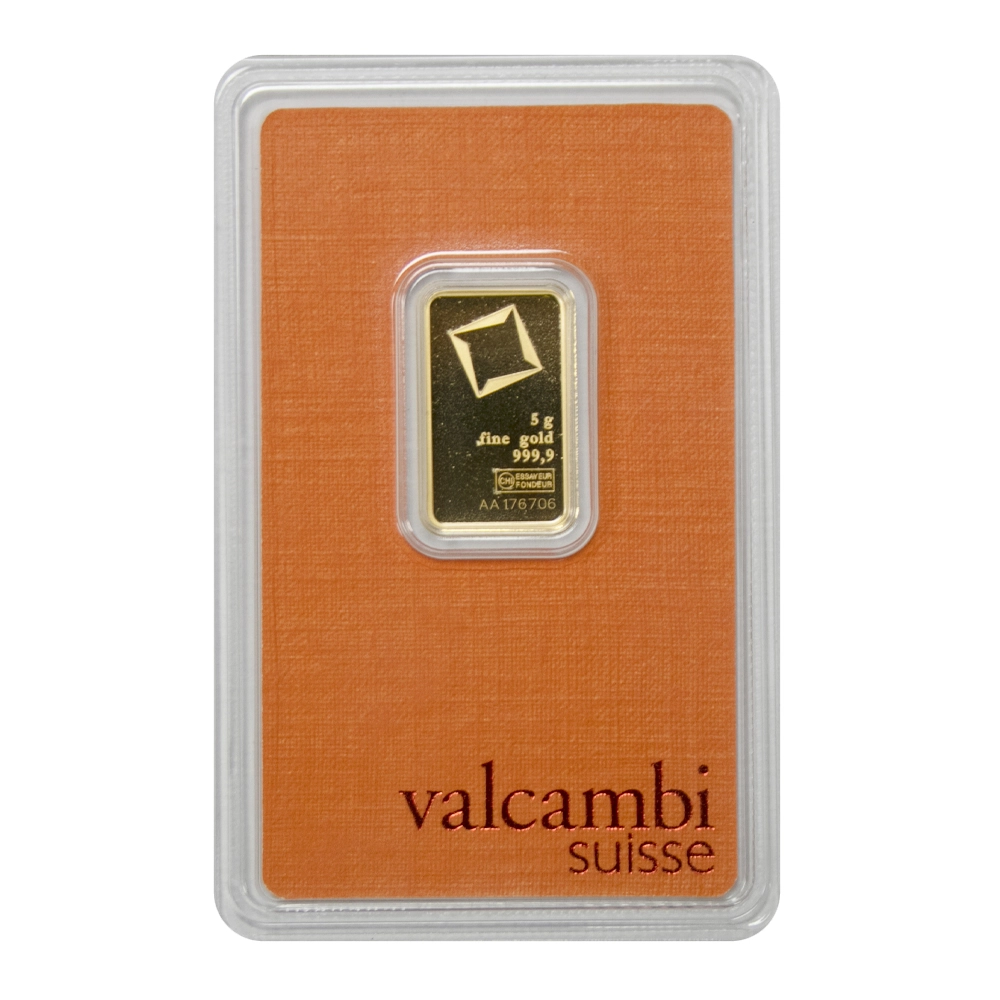 Valcambi 5g Fine Gold Bar