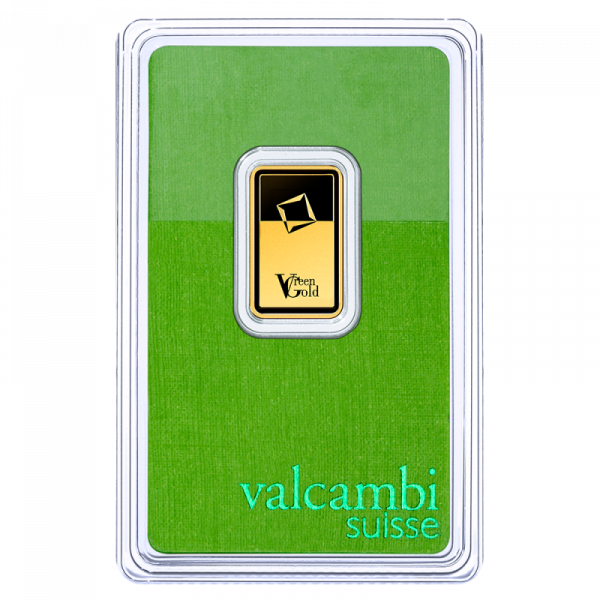 Valcambi 5g Fine Green Gold Bar | Ethical Gold | .999