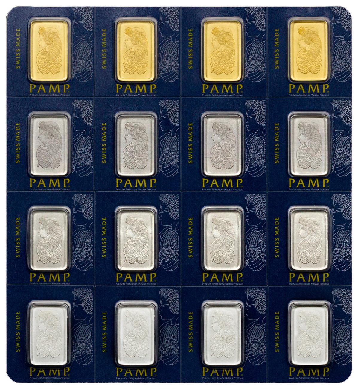 PAMP Suisse 40g Multigram Portfolio Combibar Gold Platinum Palladium Silver