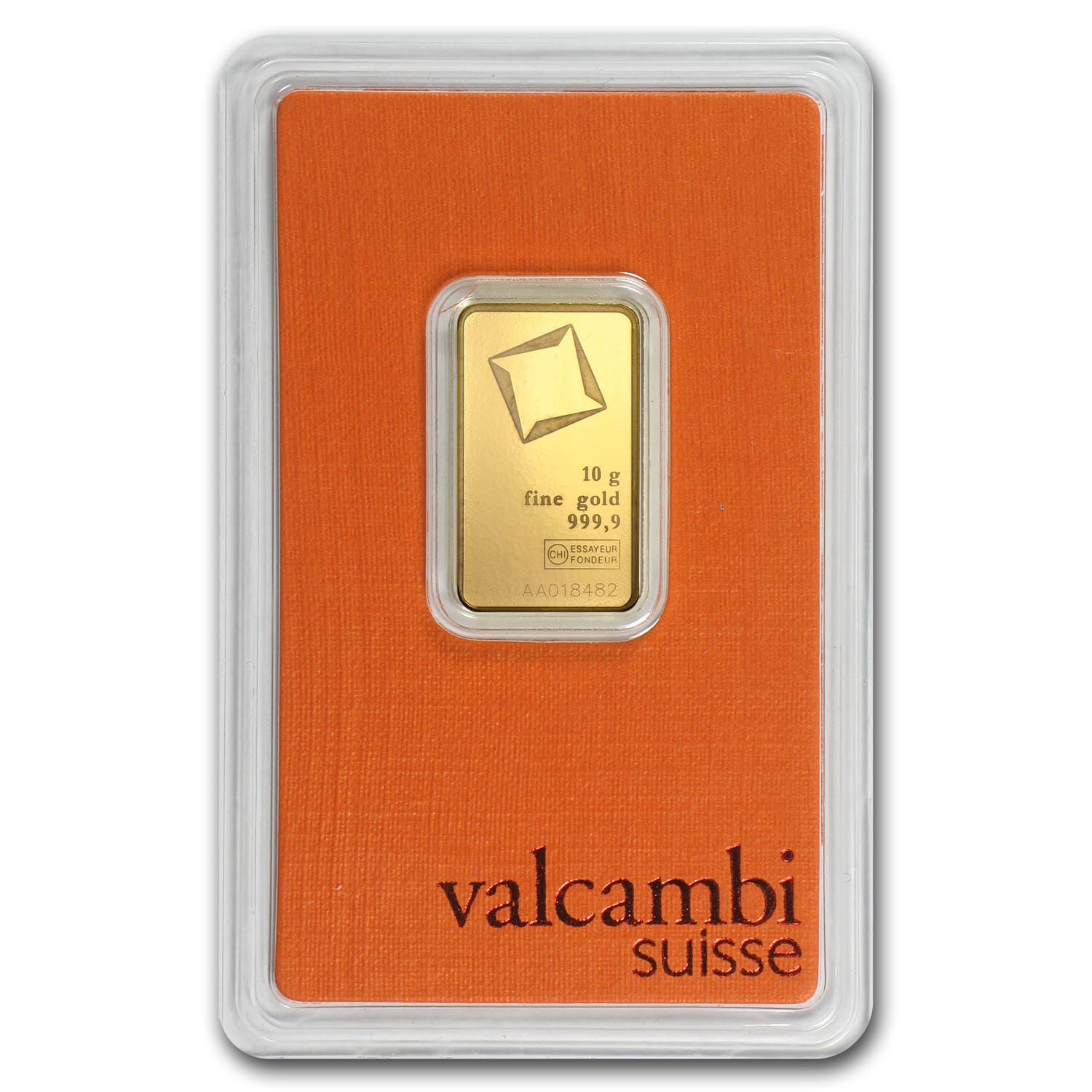 Valcambi 10g Fine Gold Bar