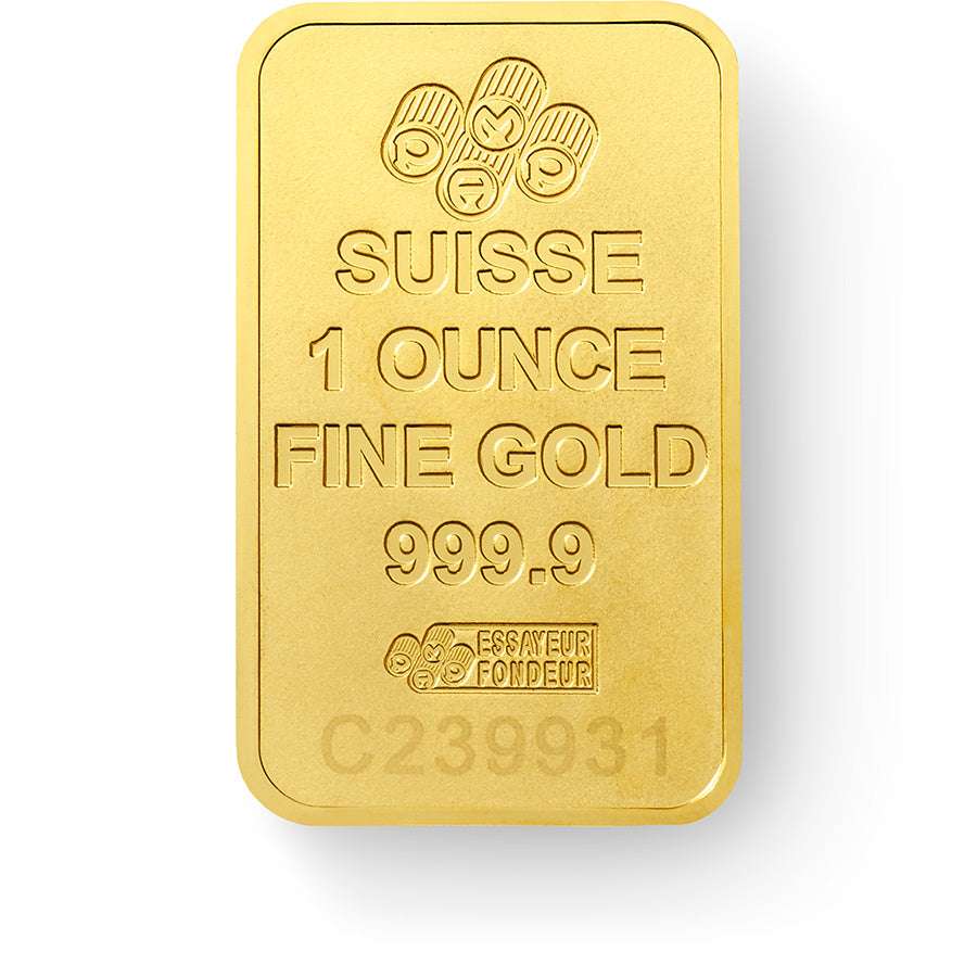 PAMP Suisse 1oz Fine Gold Mint Bar