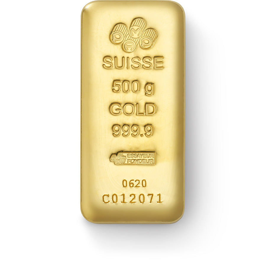 PAMP Suisse 500g Gold Cast Bar