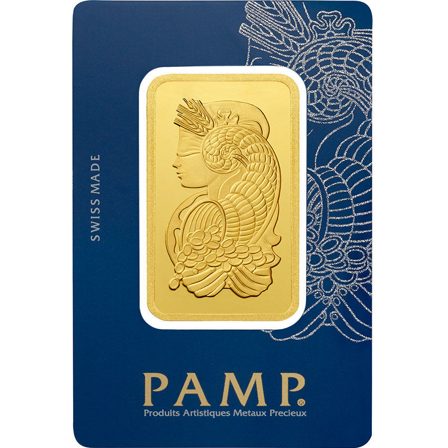 PAMP Suisse 100g Fine Gold Mint Bar