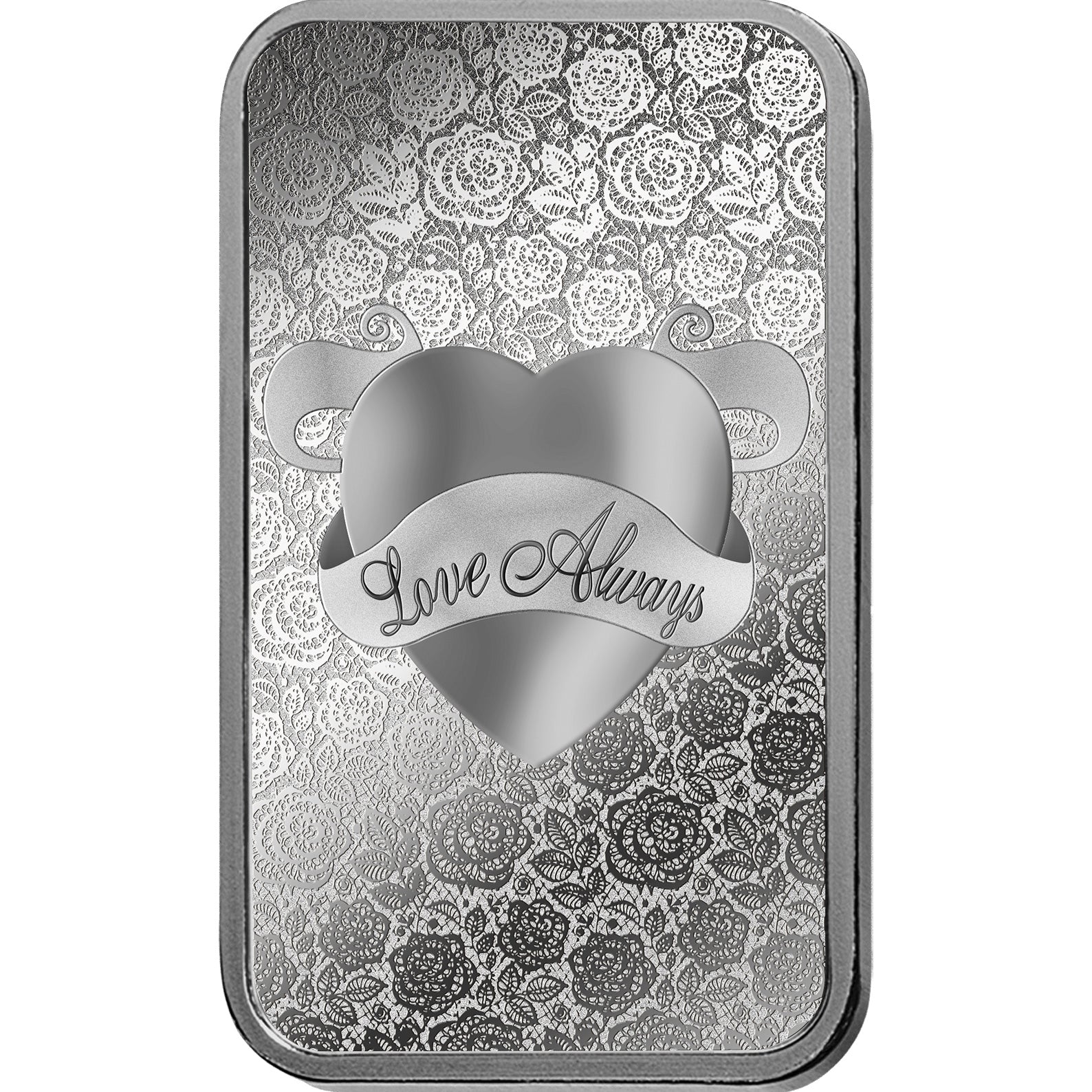 PAMP Suisse 1oz Fine Silver Bar - 'Love Always'