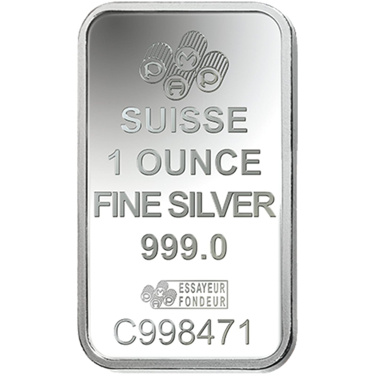 PAMP Suisse 1oz Fine Silver Bar - 'Love Always'