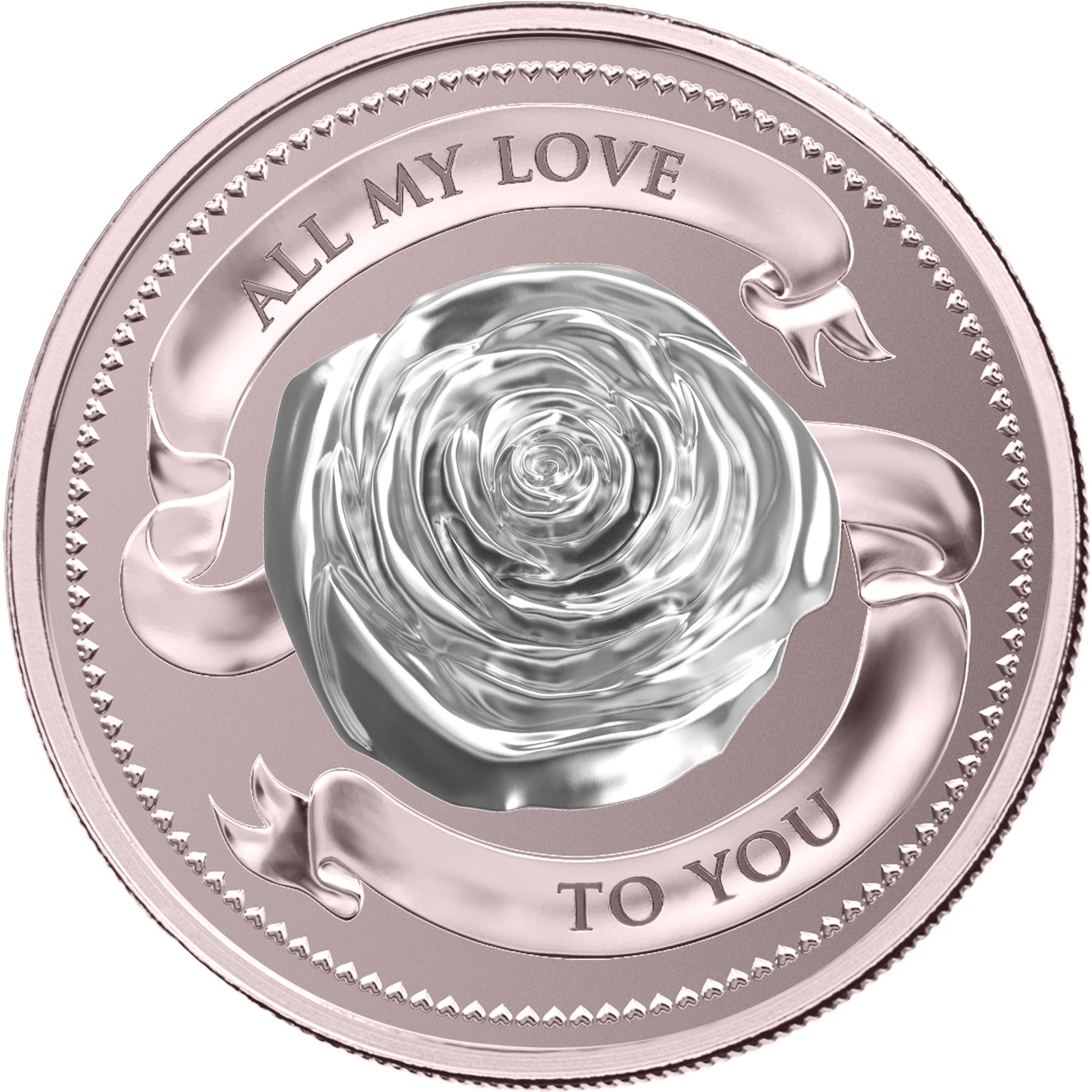 PAMP Suisse 1oz Fine Silver Coin 'All my Love'