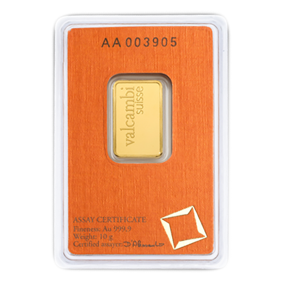 Valcambi 10g Fine Gold Bar