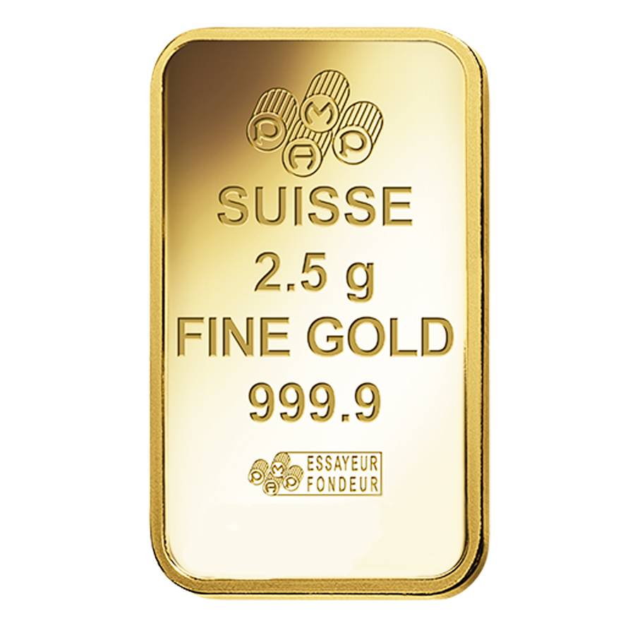 PAMP Suisse 2.5g Fine Gold Mint Rosa Bar