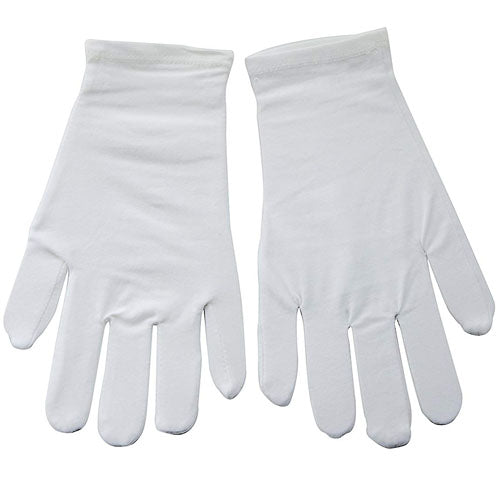 White Cotton Gloves (Medium Pair)